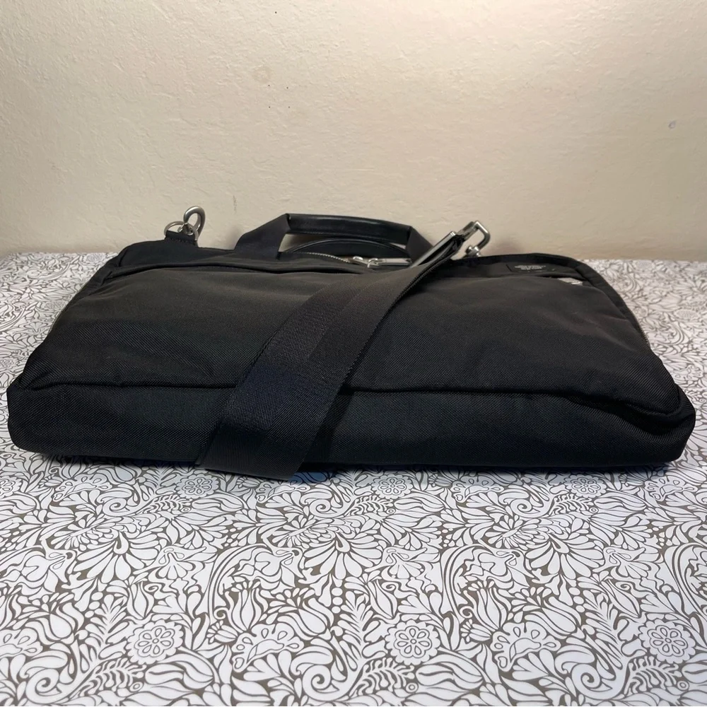 Jack Spade Warren Street Waxed Canvas Laptop Briefcase Messenger Bag